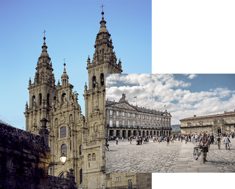 fotografia Catedral y plaza Obradoiro de martín Rendo